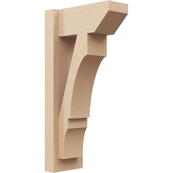 Ekena Millwork 6-in W x 12-in D x 24-in H Balboa Slat Rough Cedar Woodgrain TimberThane Outlooker, Primed Tan OUTUR060X12X24BOA24RCPR - main